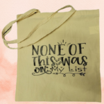 Katoenen tas groot - 3 beschikbare kleuren