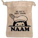 Strooigoed zakje met naam