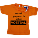 Kindershirt - papa en ik kijken voetbal