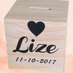 Houten spaarpot