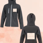Hooded softshell -  Opdruk klein + groot