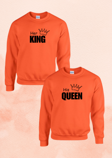 Sweater set- Her King / His Queen