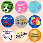 Traktatie stickers - 24 stuks